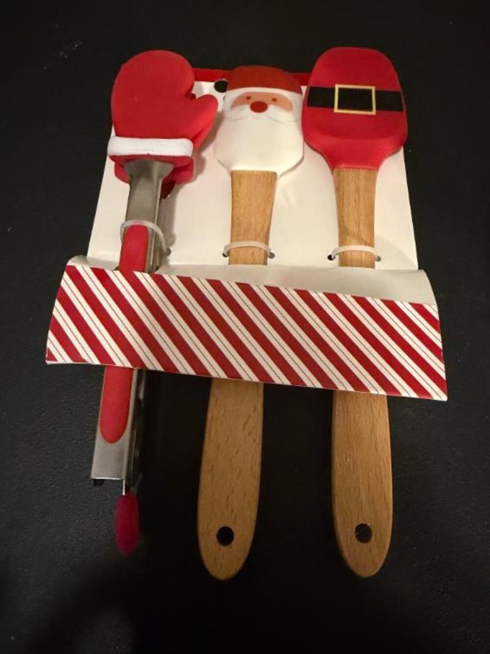 Set of 3 Mini Silicone Christmas Holiday Baking Gift Set NEW